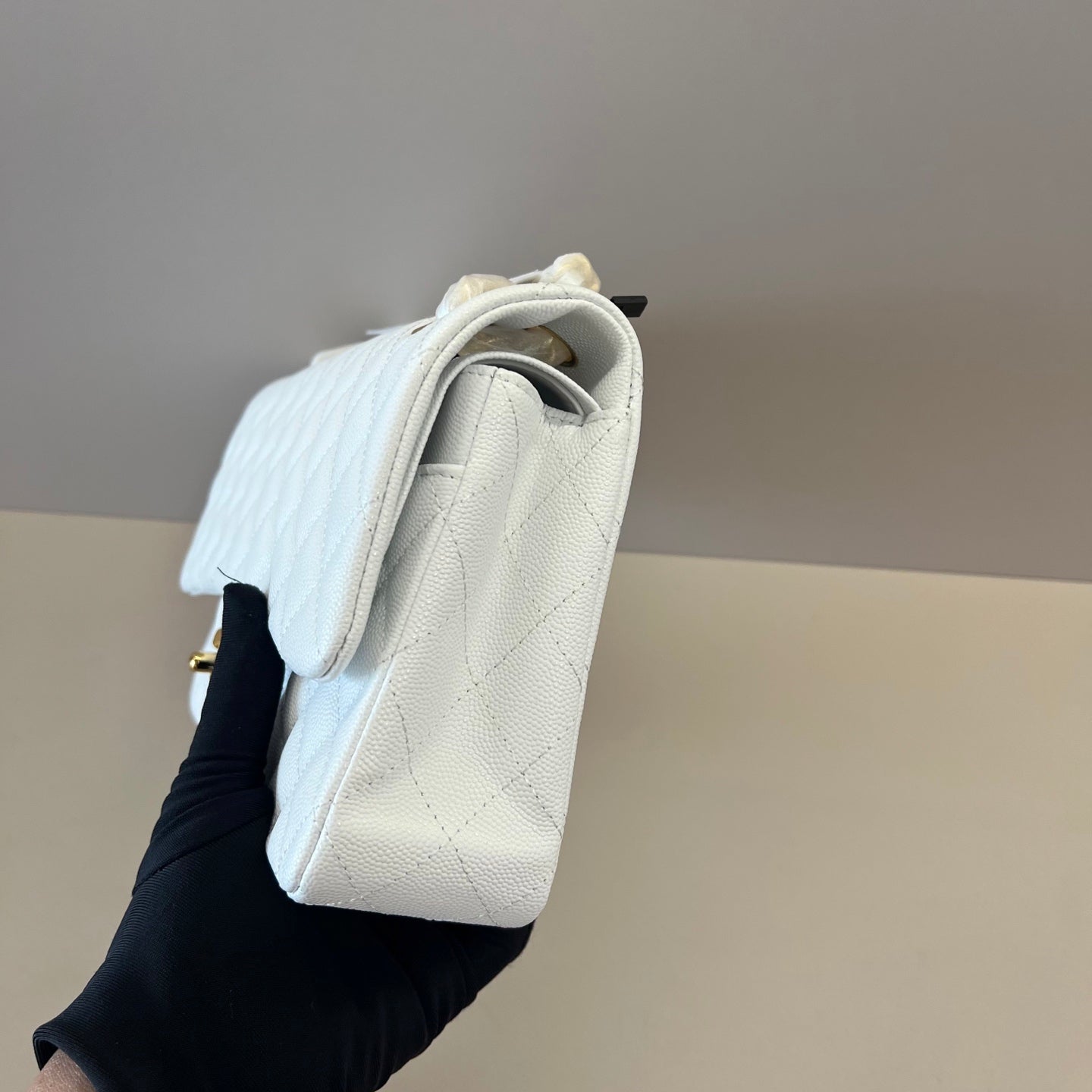 Caviar Leather Classic Double Flap Bag