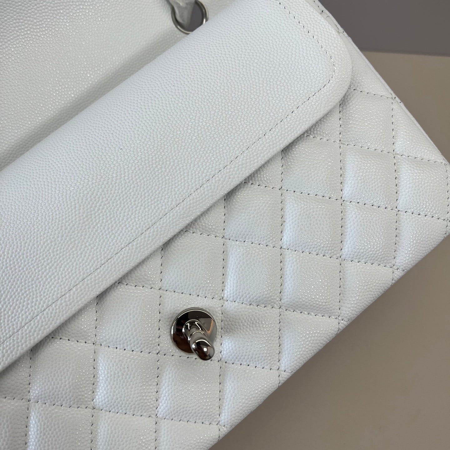 Caviar Leather Classic Double Flap Bag