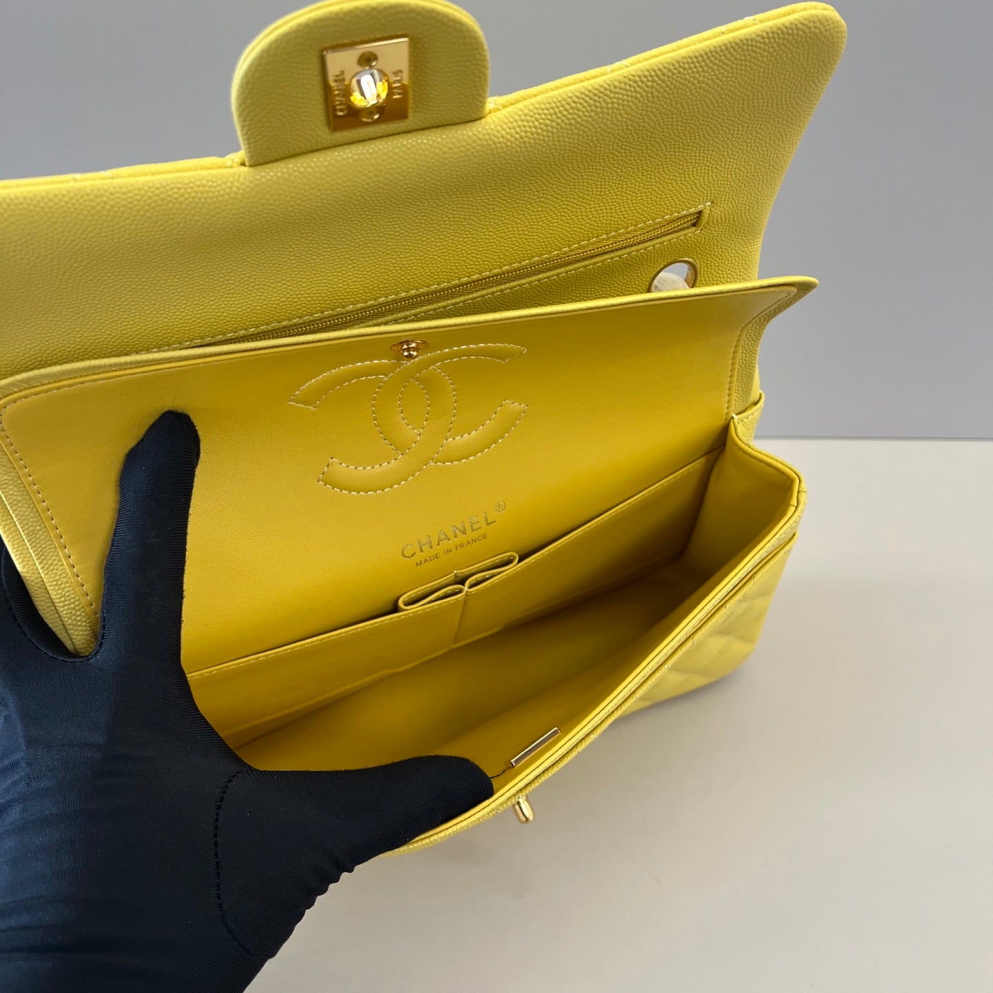 Caviar Leather Classic Double Flap Bag