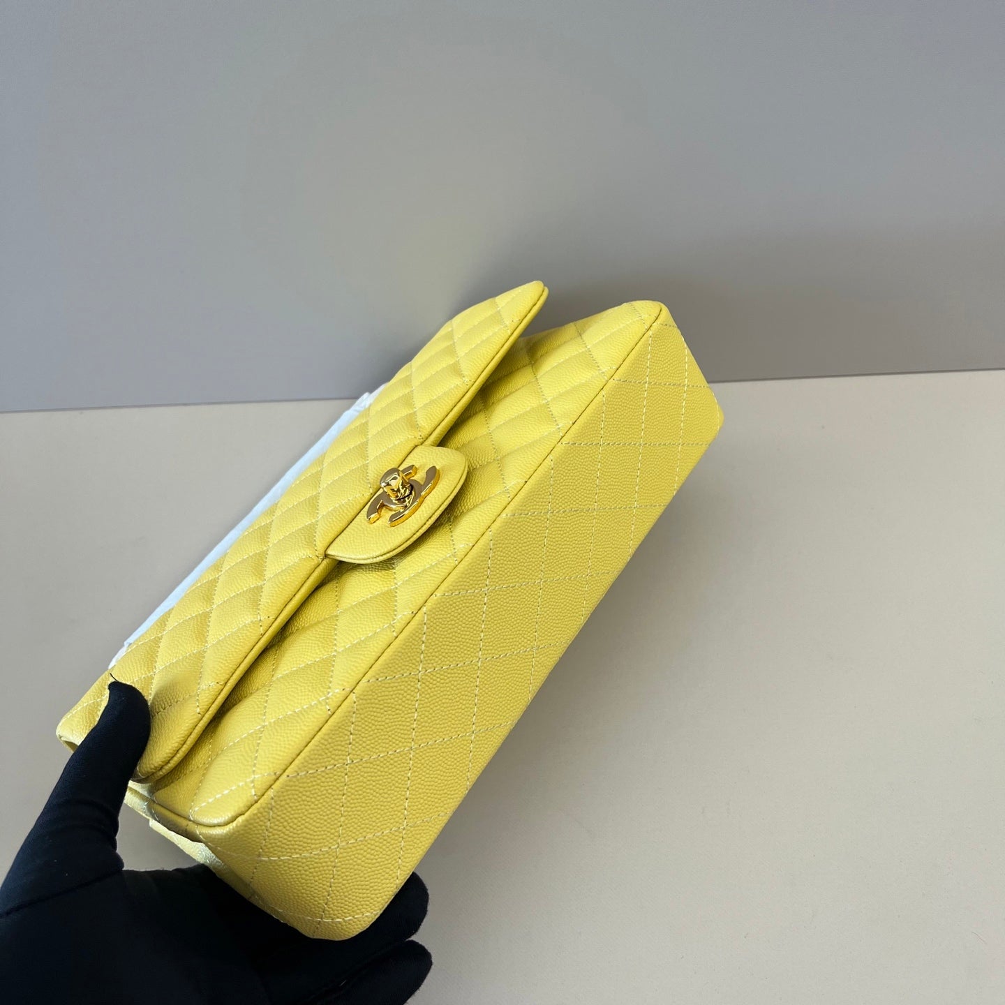 Caviar Leather Classic Double Flap Bag