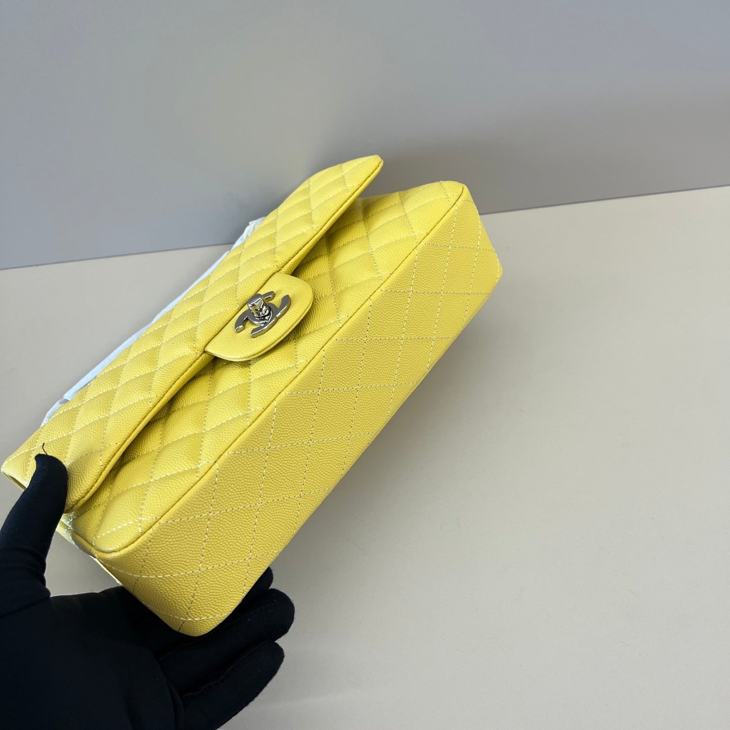 Caviar Leather Classic Double Flap Bag