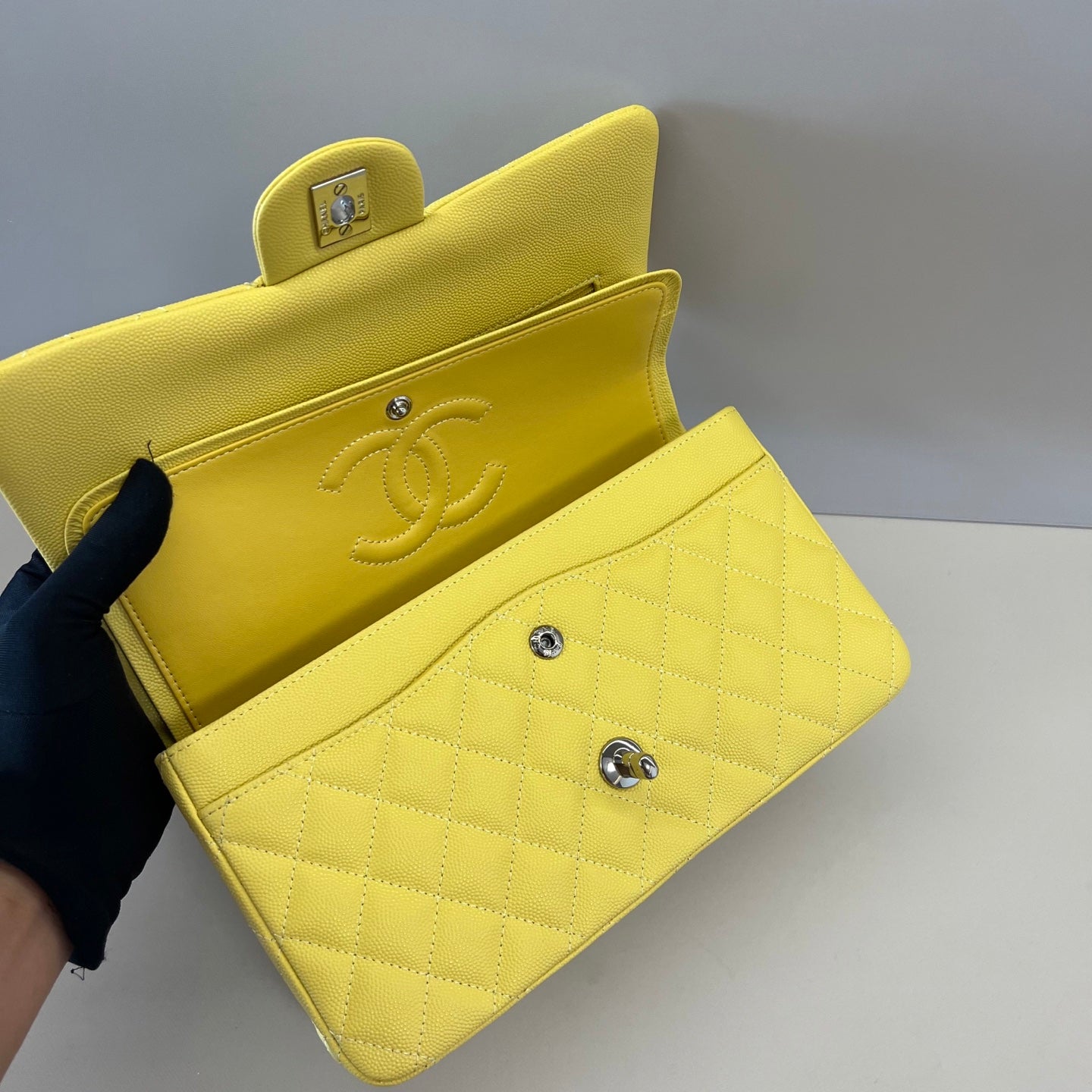 Caviar Leather Classic Double Flap Bag