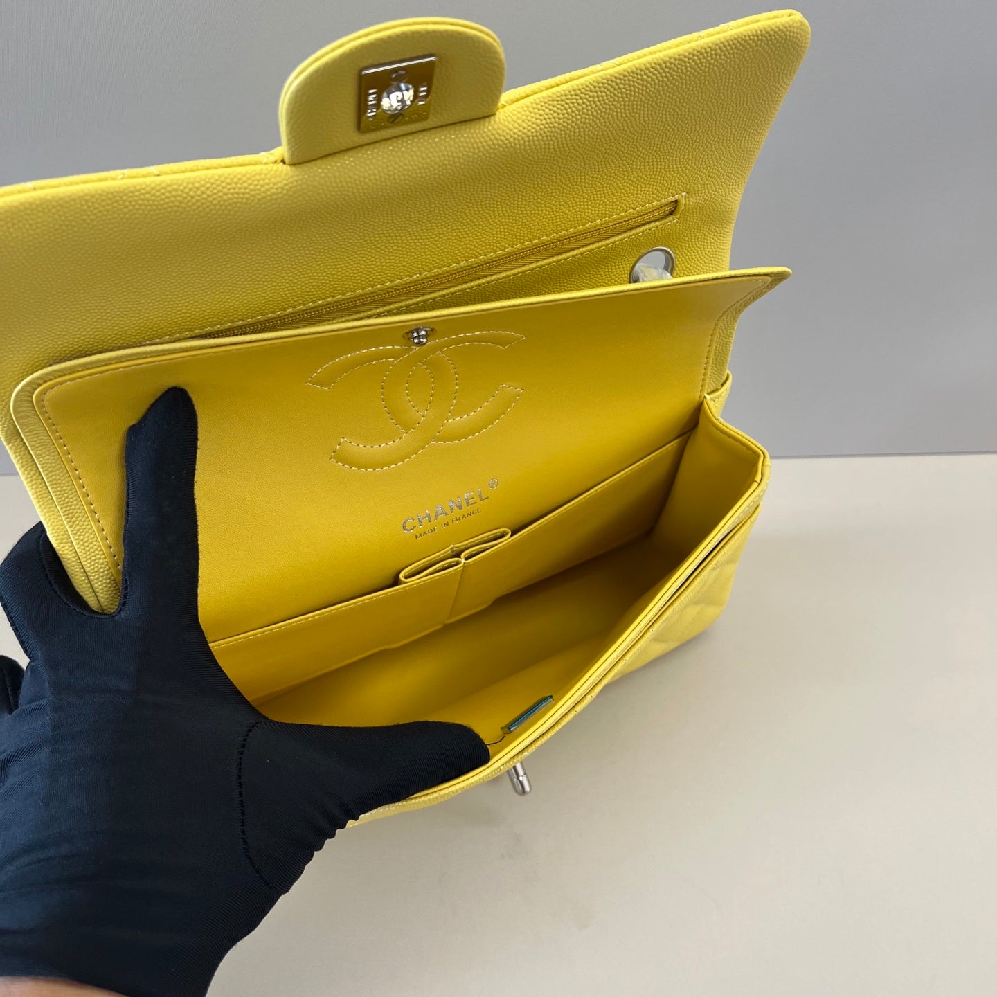 Caviar Leather Classic Double Flap Bag