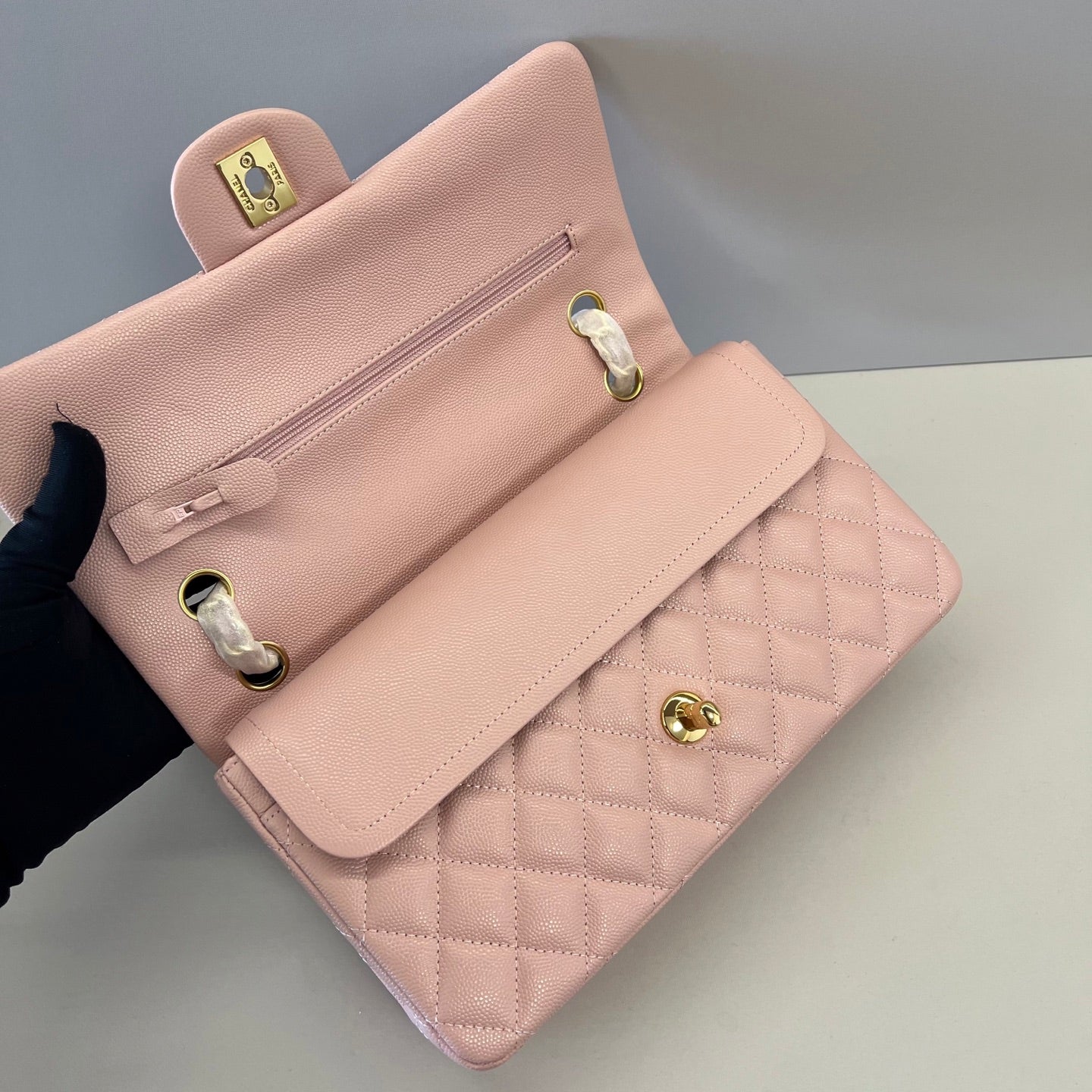 Caviar Leather Classic Double Flap Bag