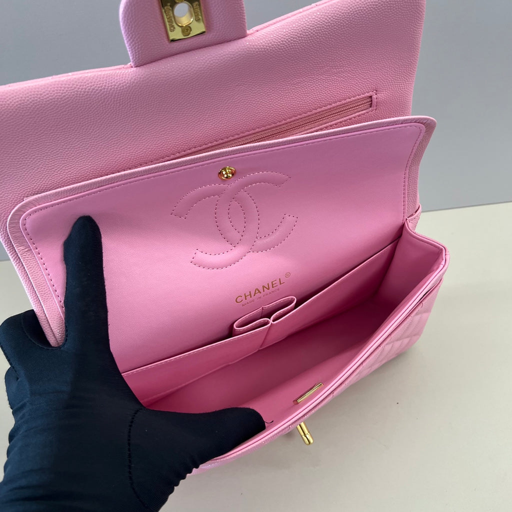 Caviar Leather Classic Double Flap Bag