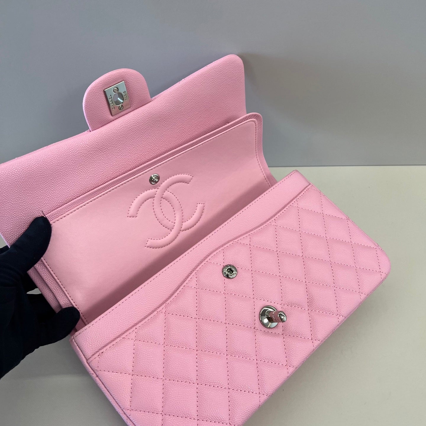 Caviar Leather Classic Double Flap Bag