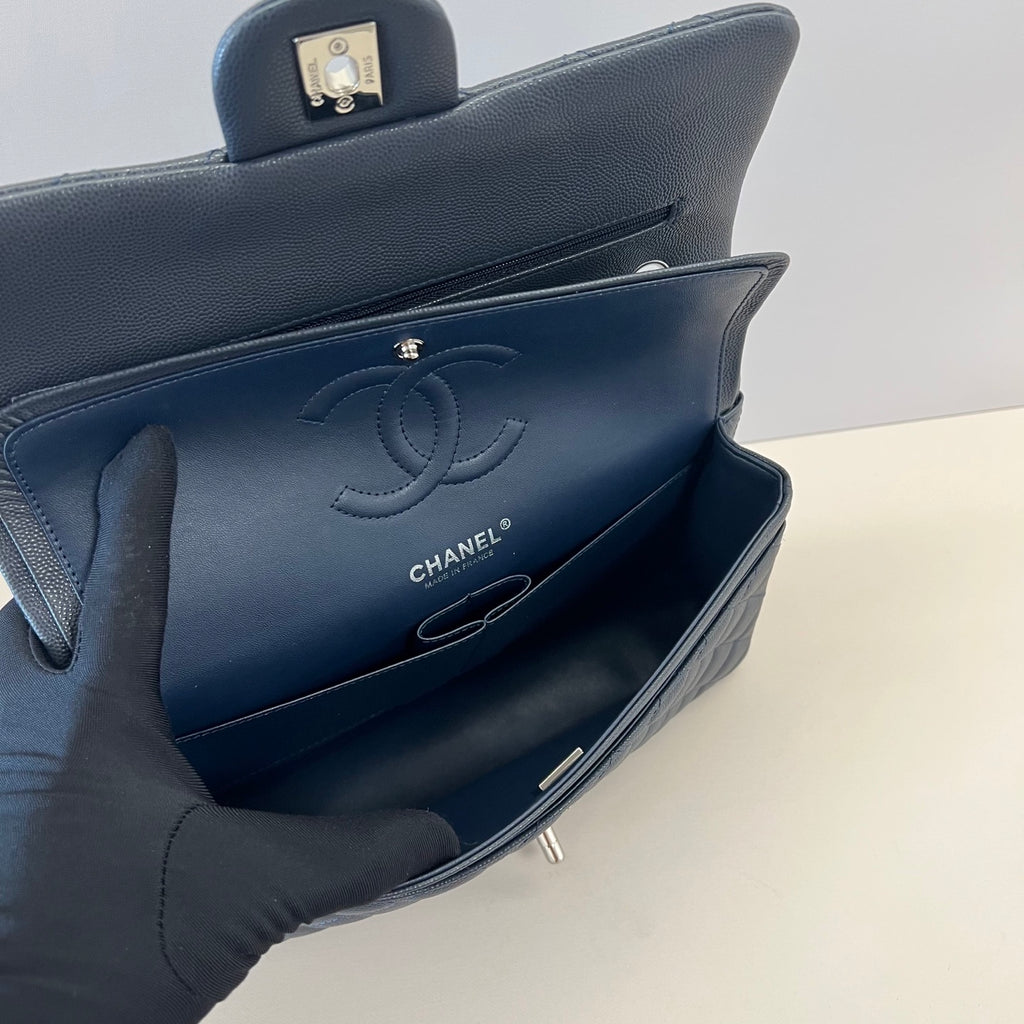 Caviar Leather Classic Double Flap Bag