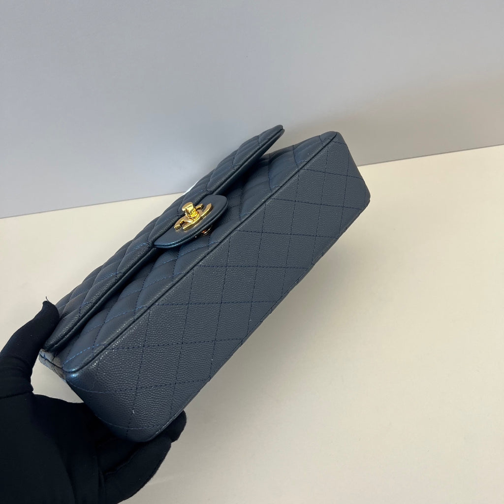 Caviar Leather Classic Double Flap Bag