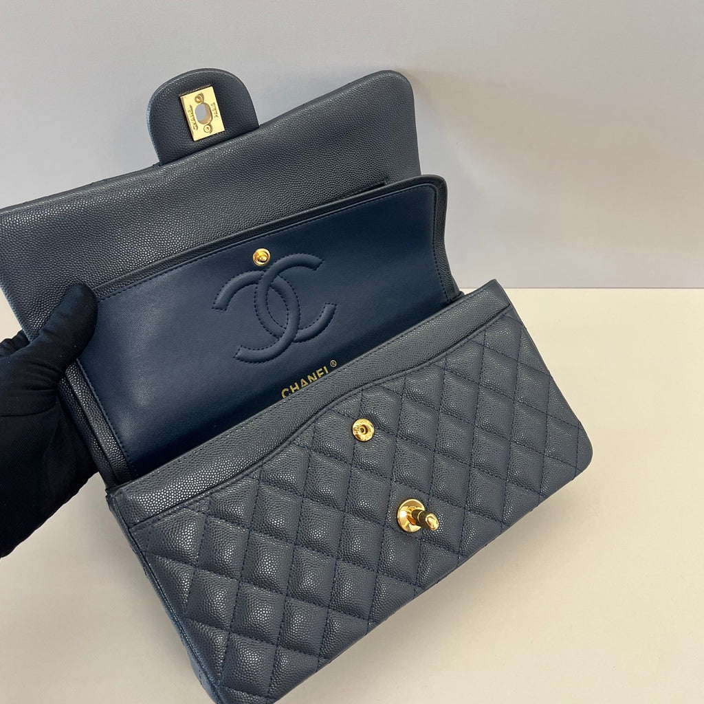 Caviar Leather Classic Double Flap Bag