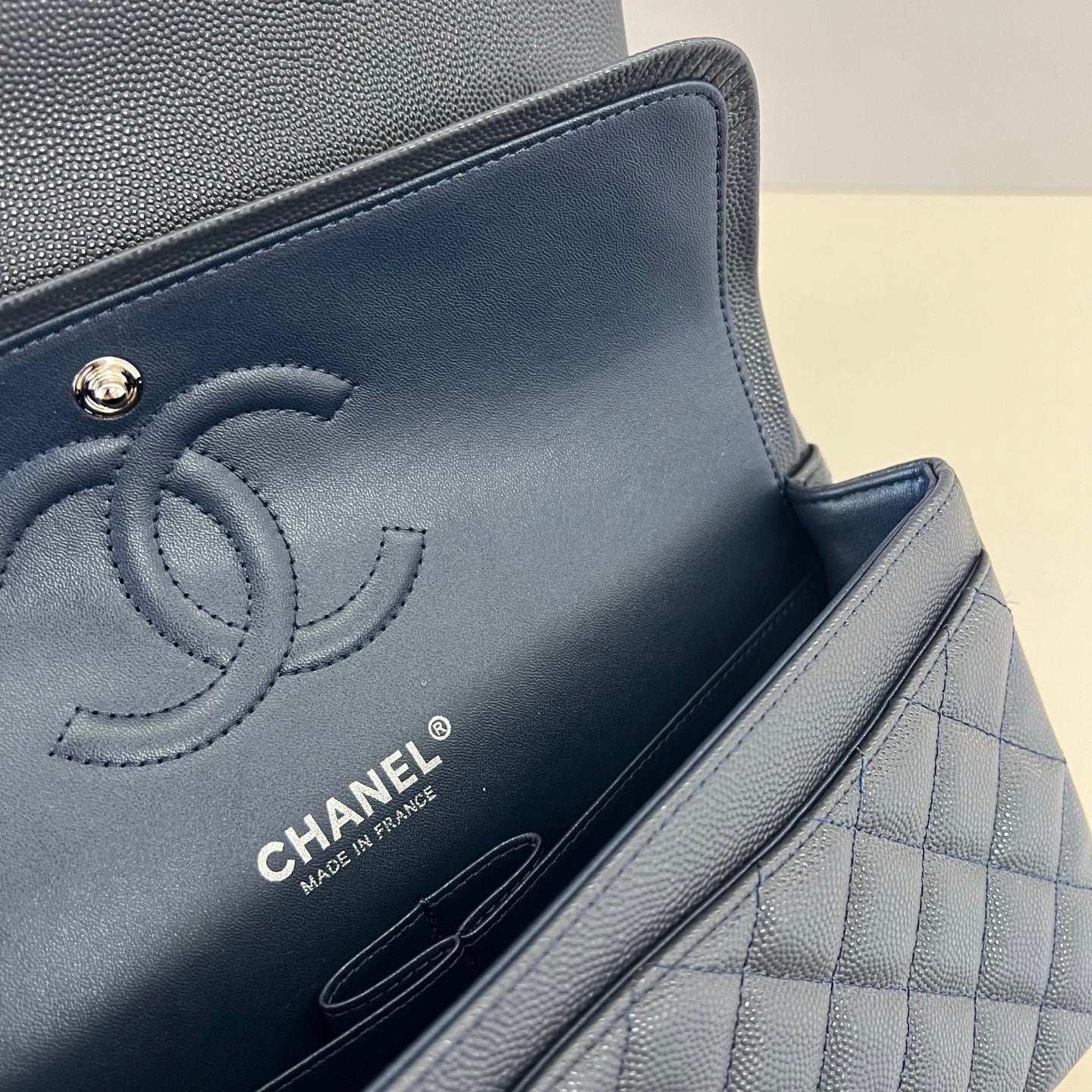 Caviar Leather Classic Double Flap Bag