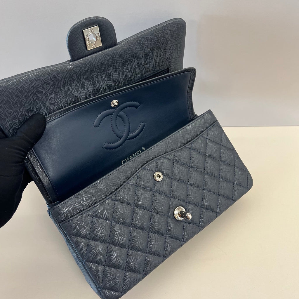 Caviar Leather Classic Double Flap Bag