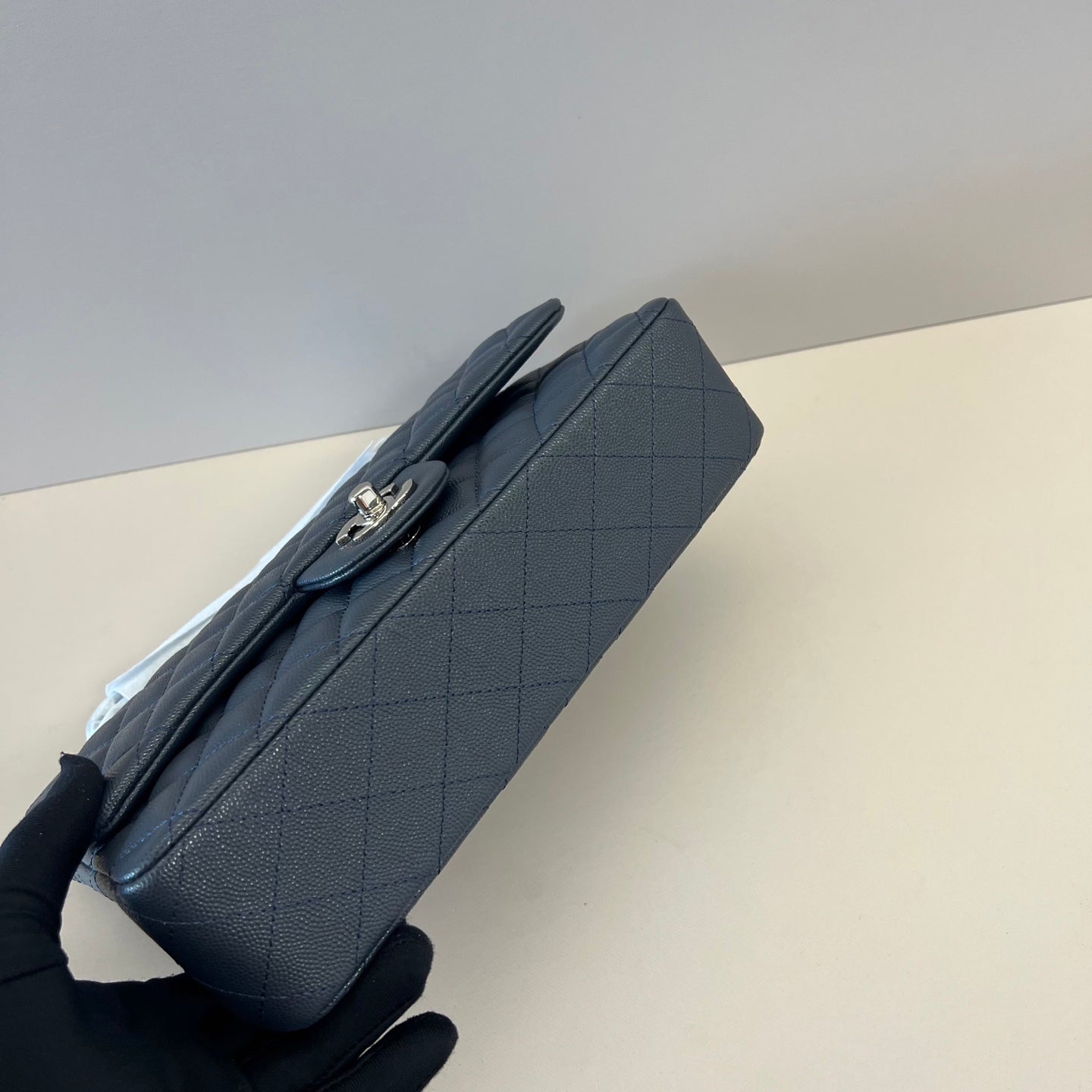 Caviar Leather Classic Double Flap Bag