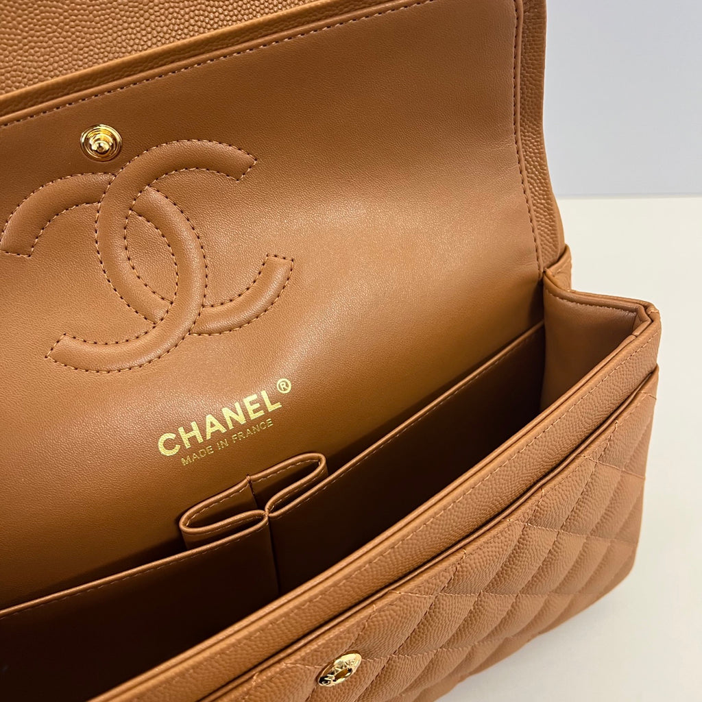 Caviar Leather Classic Double Flap Bag