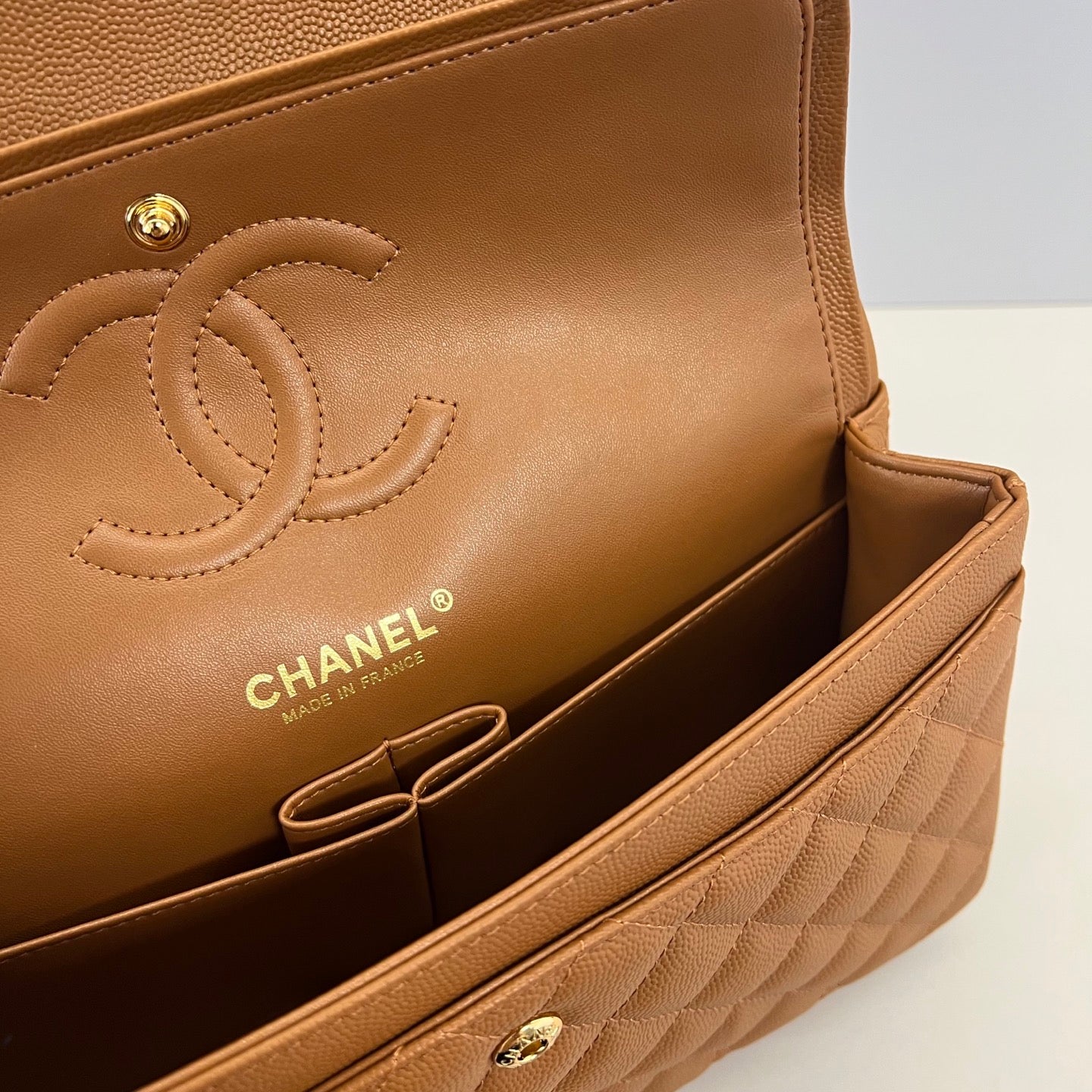 Caviar Leather Classic Double Flap Bag