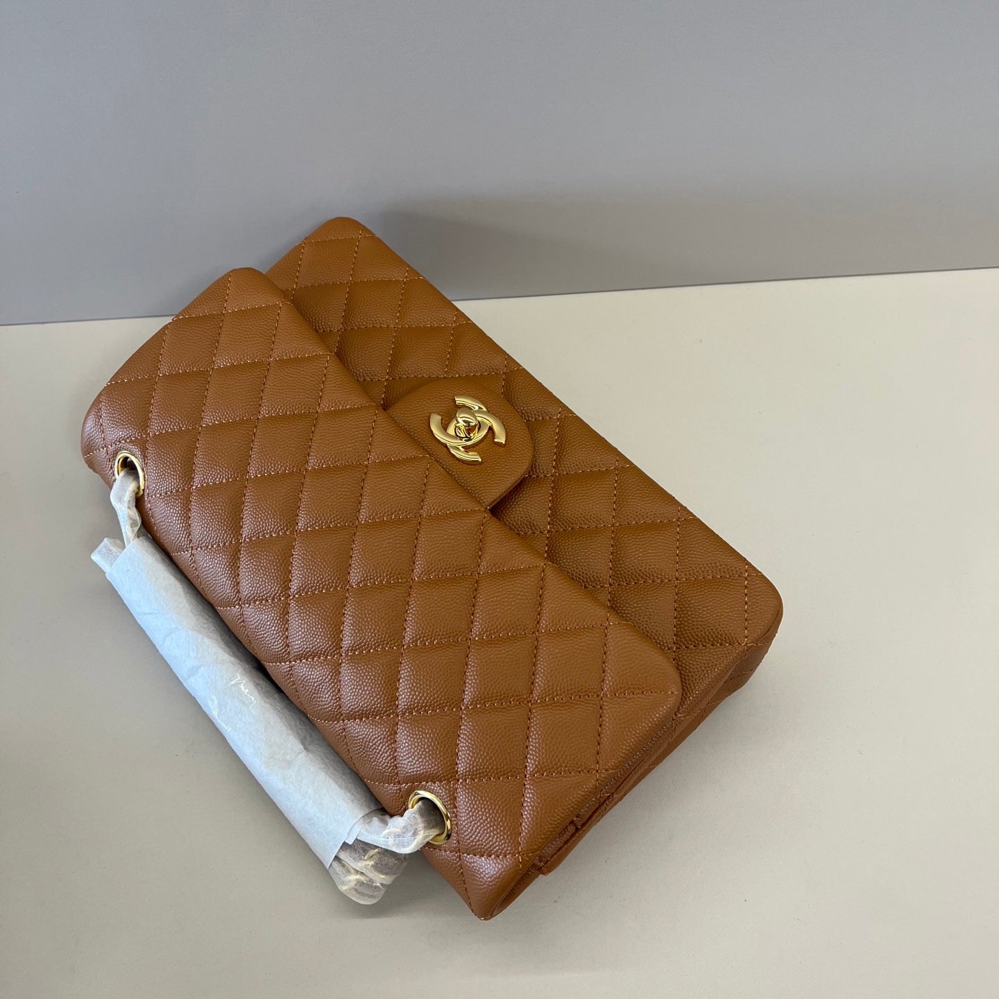 Caviar Leather Classic Double Flap Bag