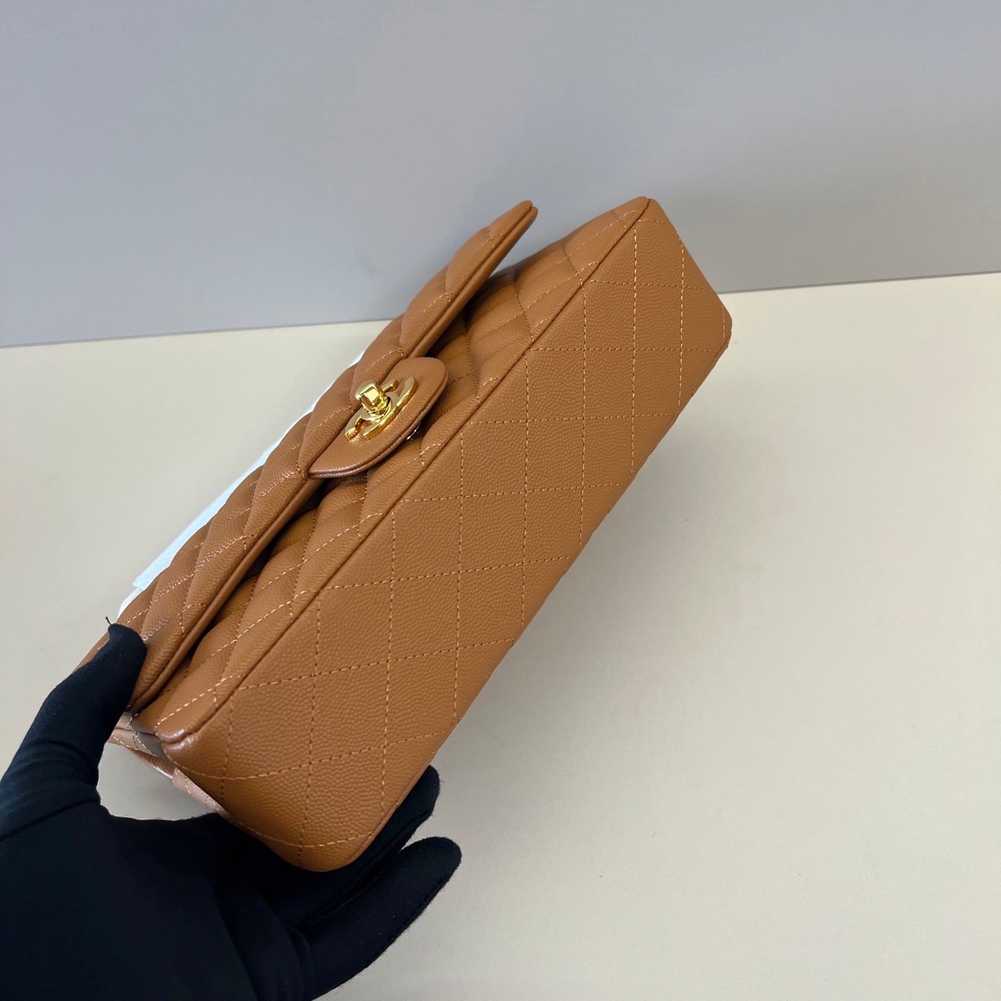 Caviar Leather Classic Double Flap Bag