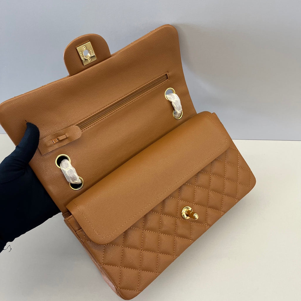 Caviar Leather Classic Double Flap Bag