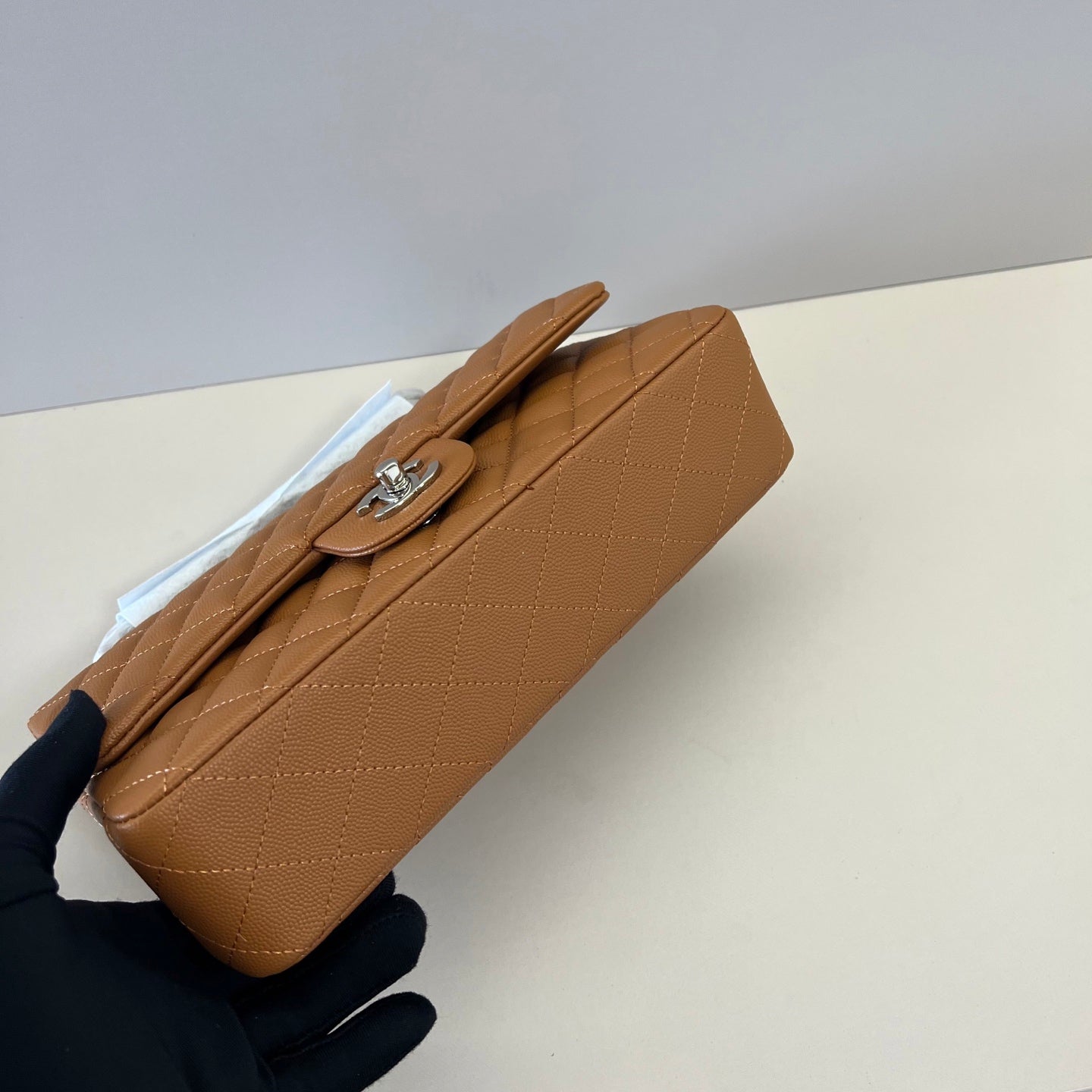 Caviar Leather Classic Double Flap Bag