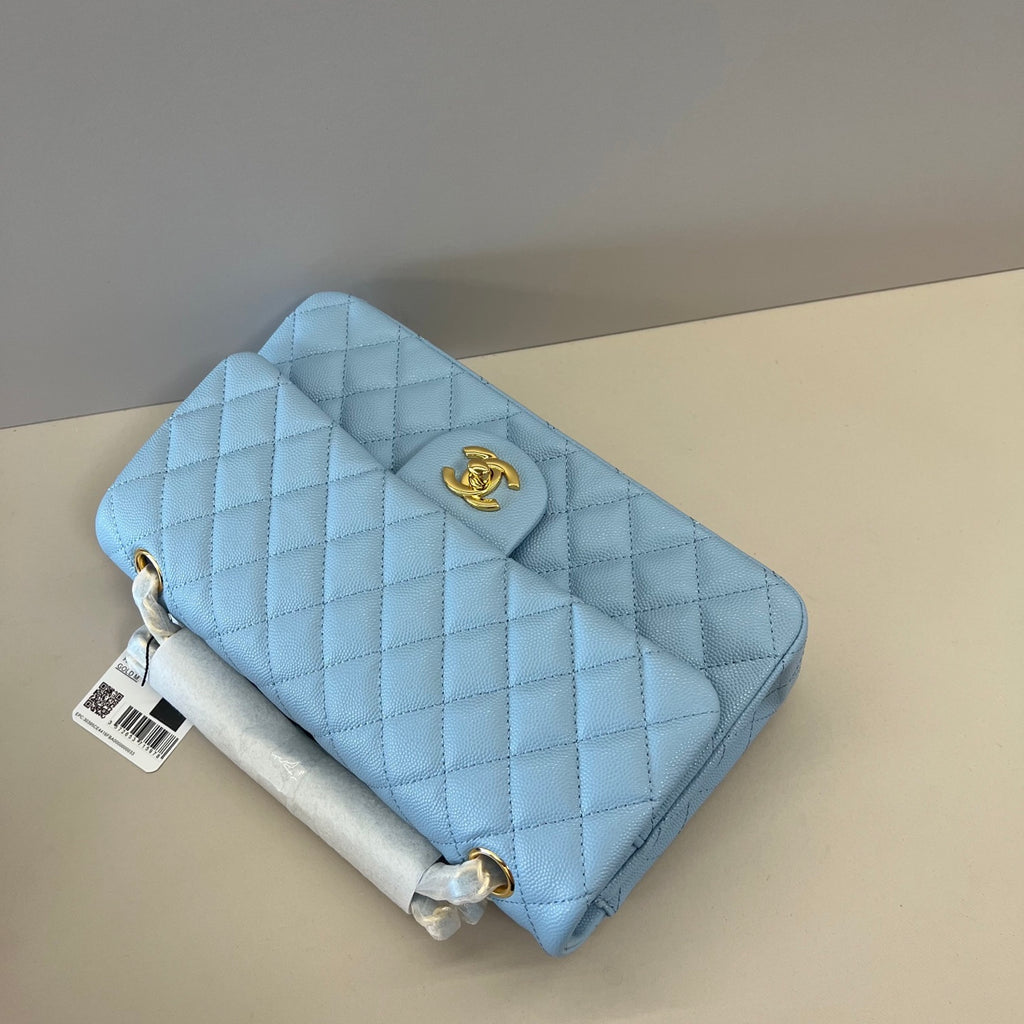 Caviar Leather Classic Double Flap Bag