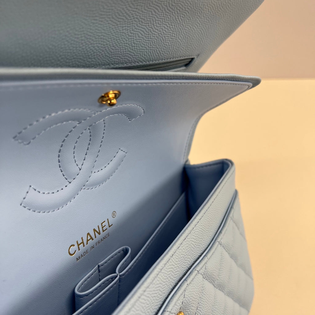 Caviar Leather Classic Double Flap Bag