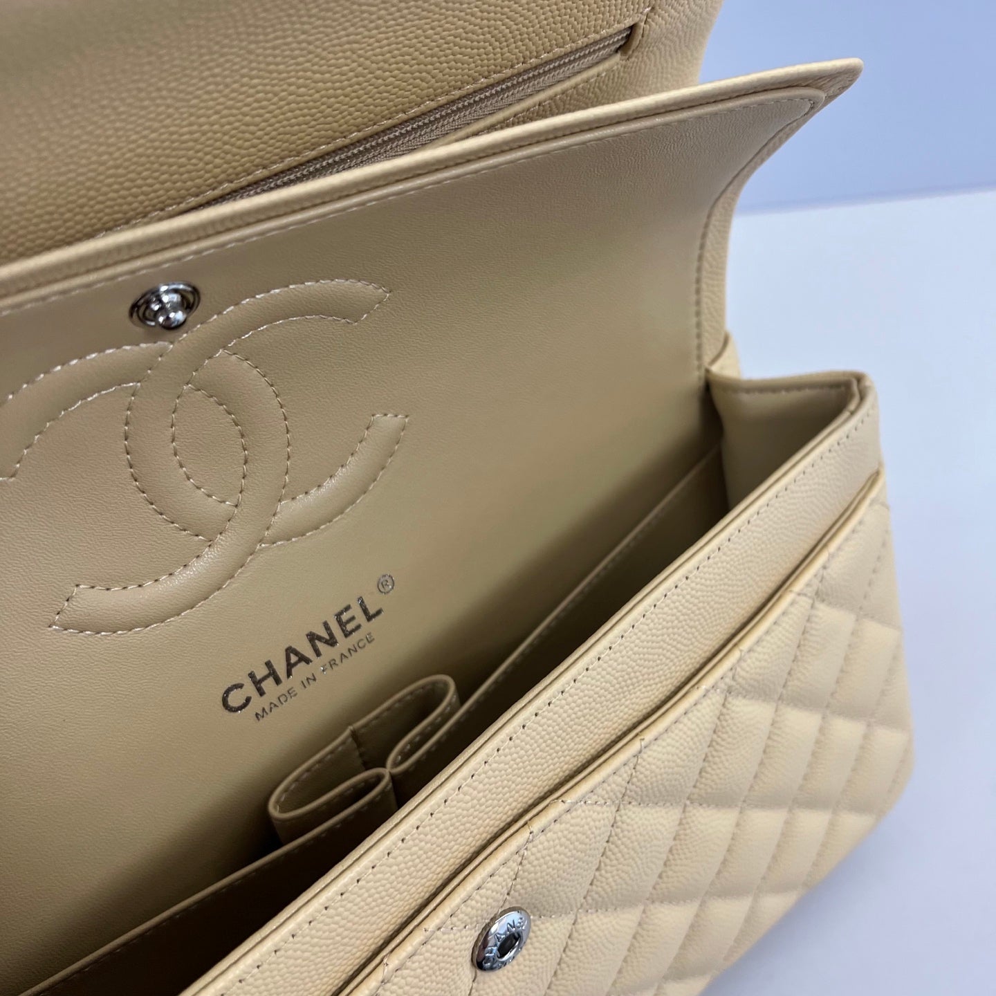 Caviar Leather Classic Double Flap Bag