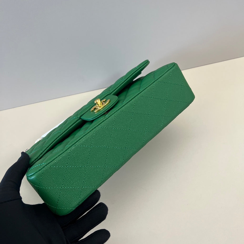 Caviar Leather Classic Double Flap Bag