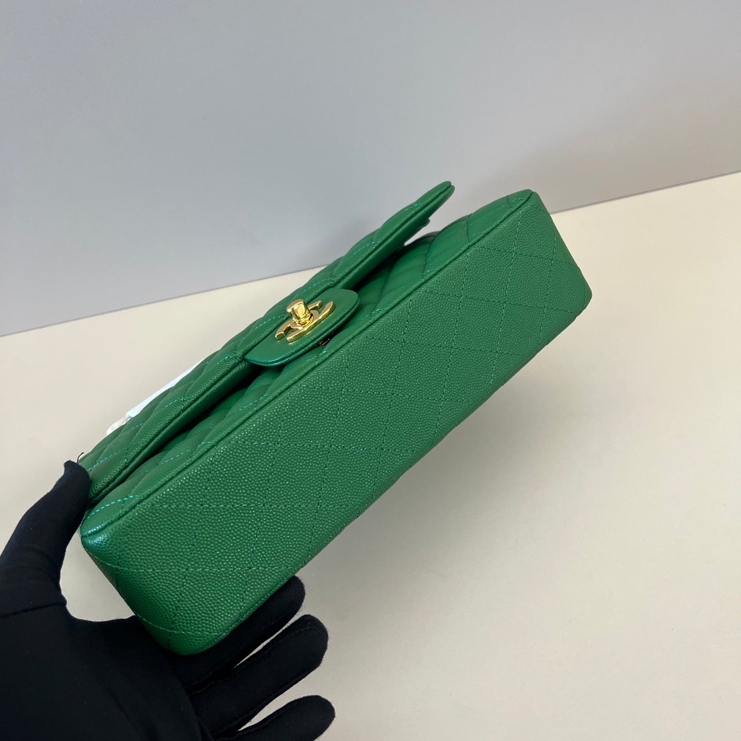 Caviar Leather Classic Double Flap Bag