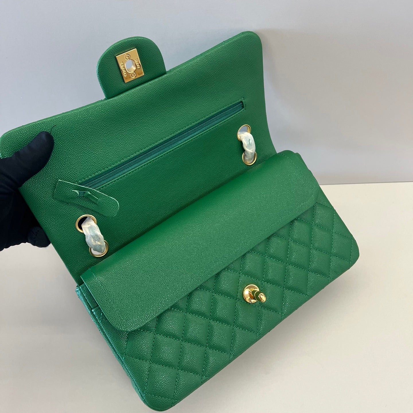 Caviar Leather Classic Double Flap Bag