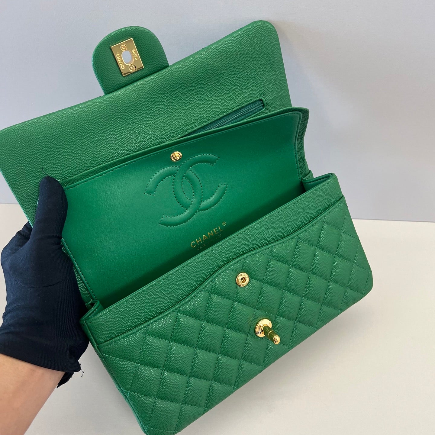 Caviar Leather Classic Double Flap Bag