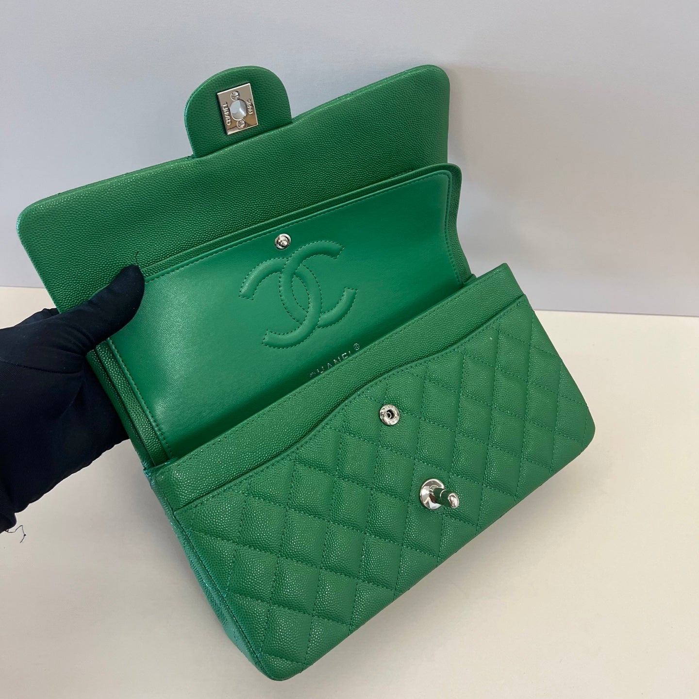 Caviar Leather Classic Double Flap Bag