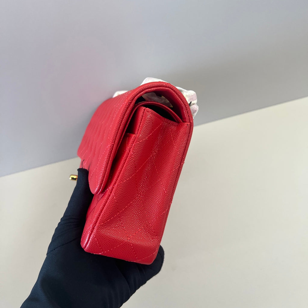 Caviar Leather Classic Double Flap Bag