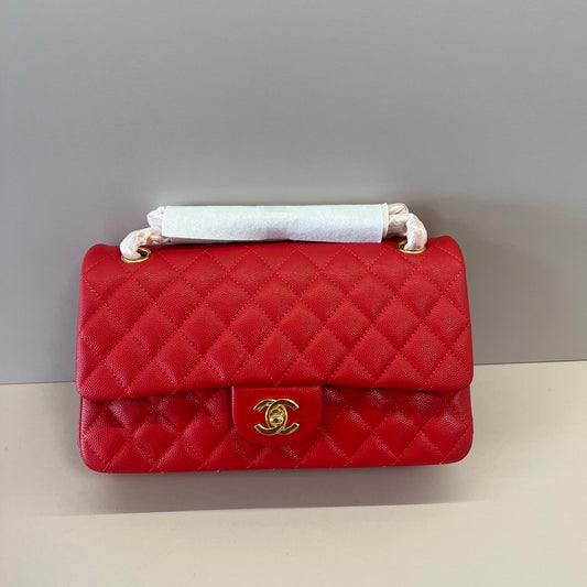 Caviar Leather Classic Double Flap Bag