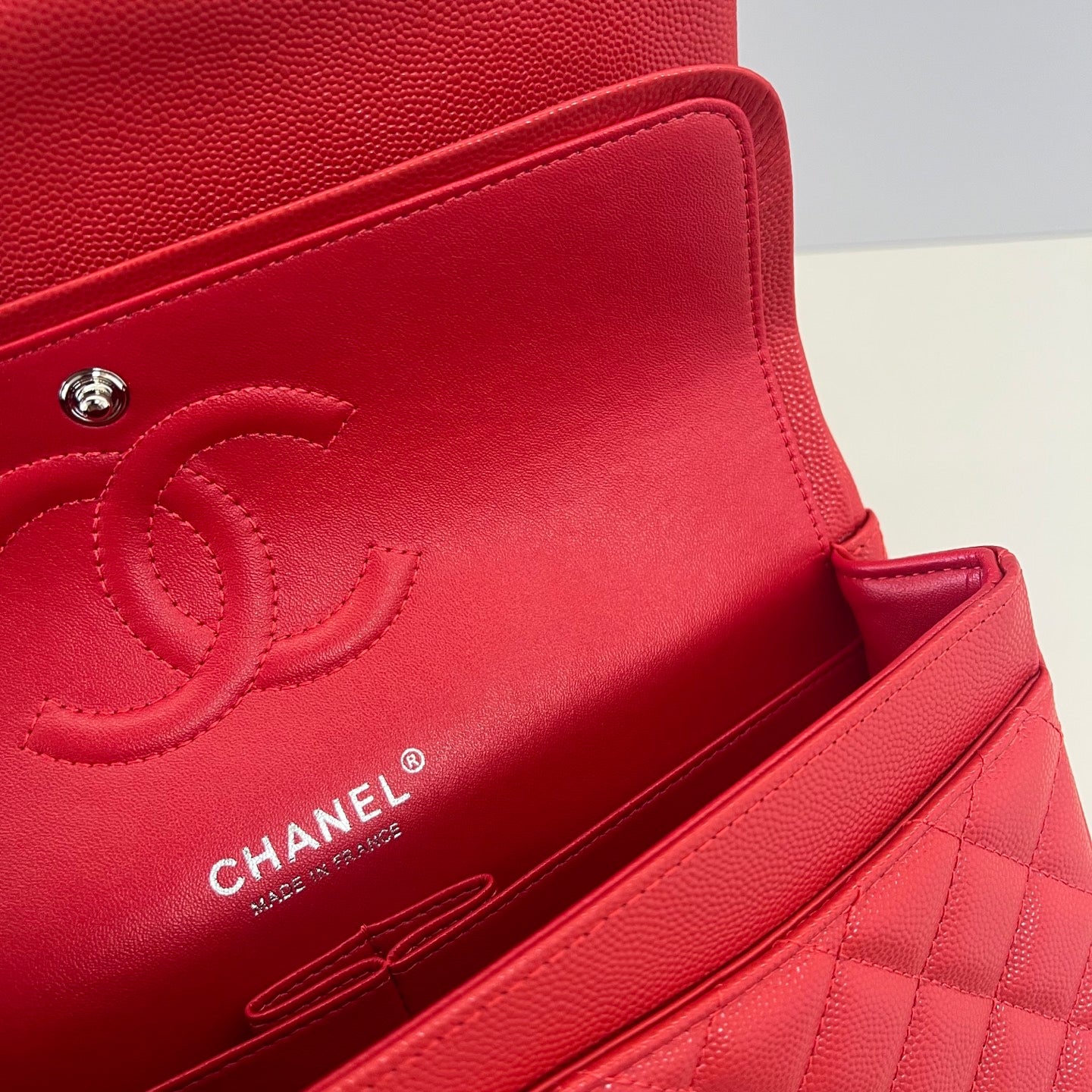 Caviar Leather Classic Double Flap Bag