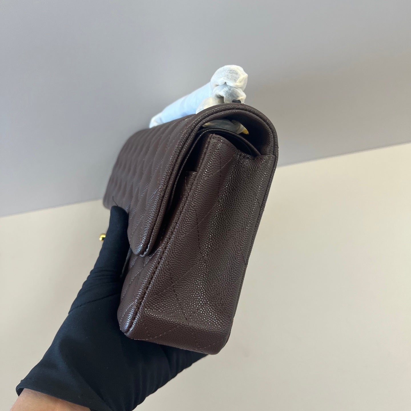 Caviar Leather Classic Double Flap Bag