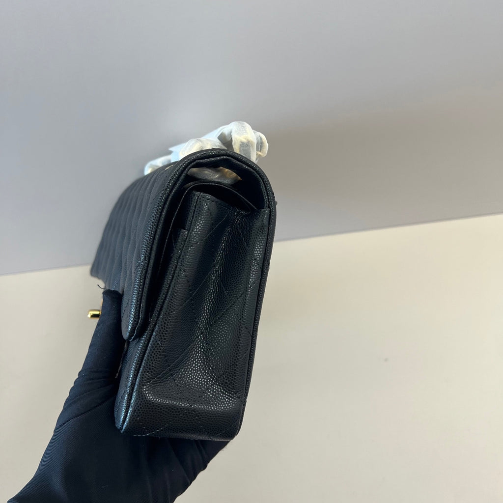 Caviar Leather Classic Double Flap Bag