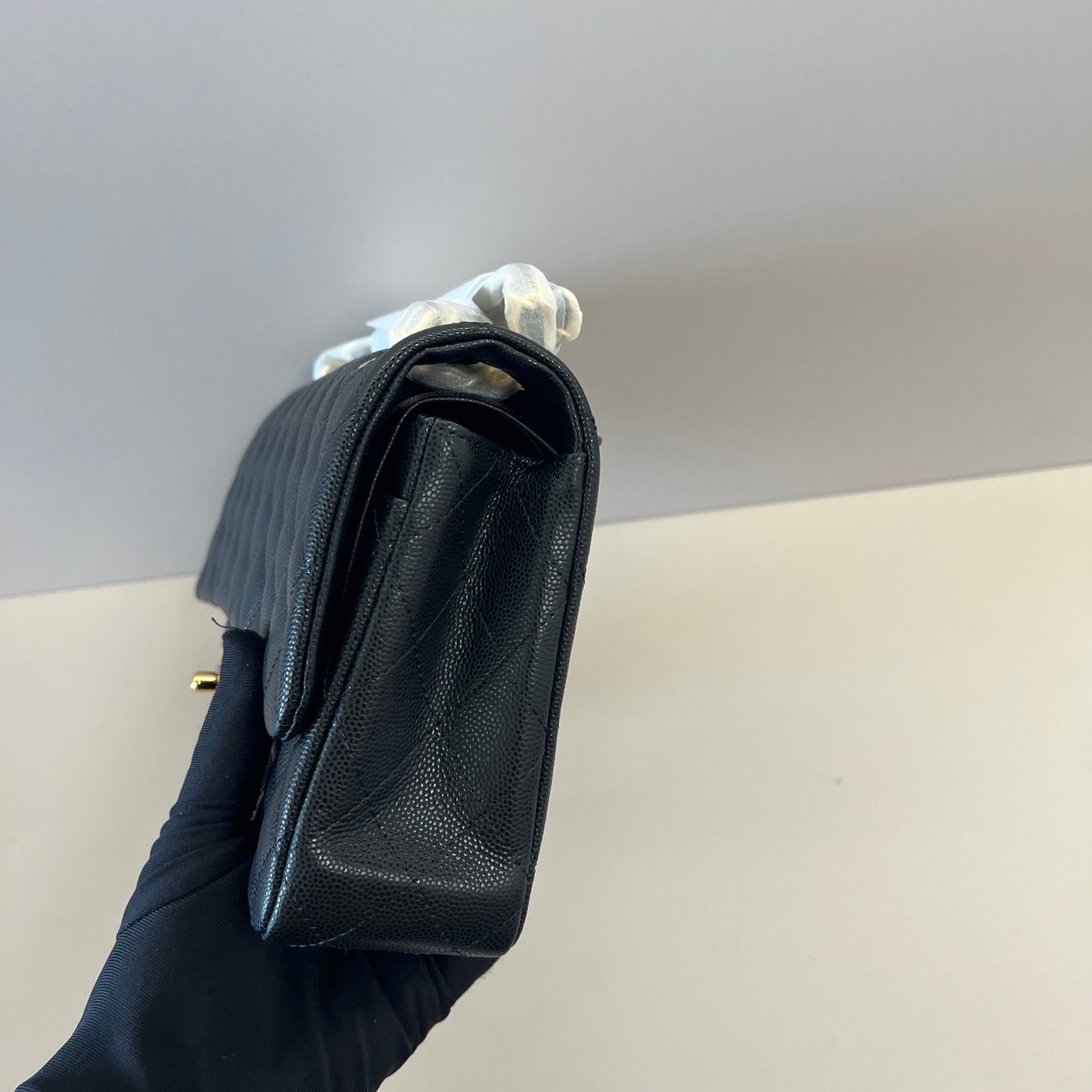 Caviar Leather Classic Double Flap Bag