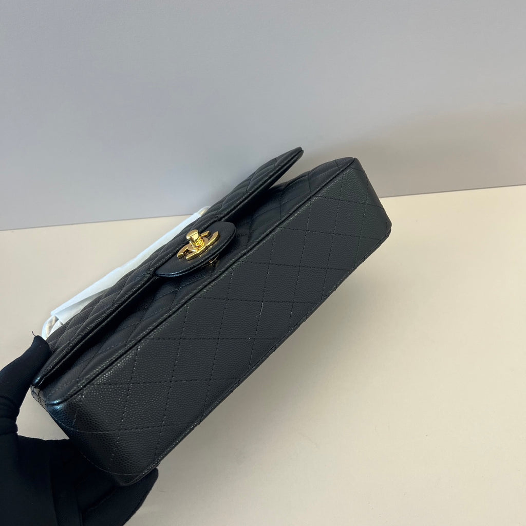 Caviar Leather Classic Double Flap Bag