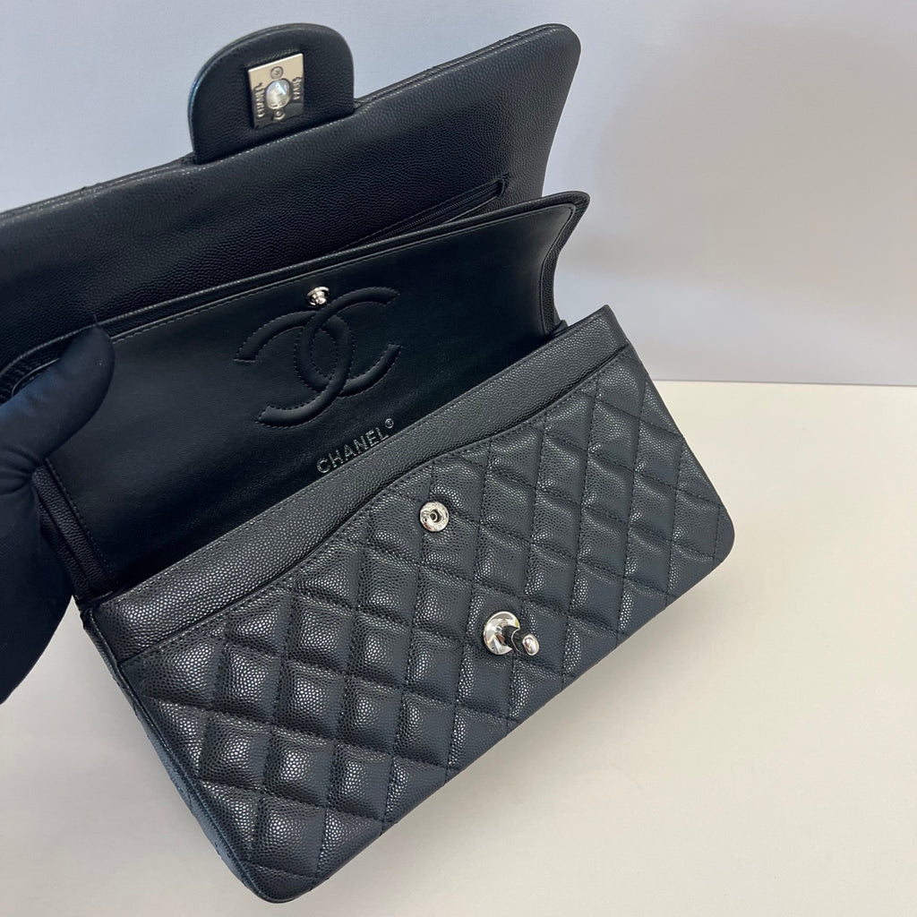 Caviar Leather Classic Double Flap Bag