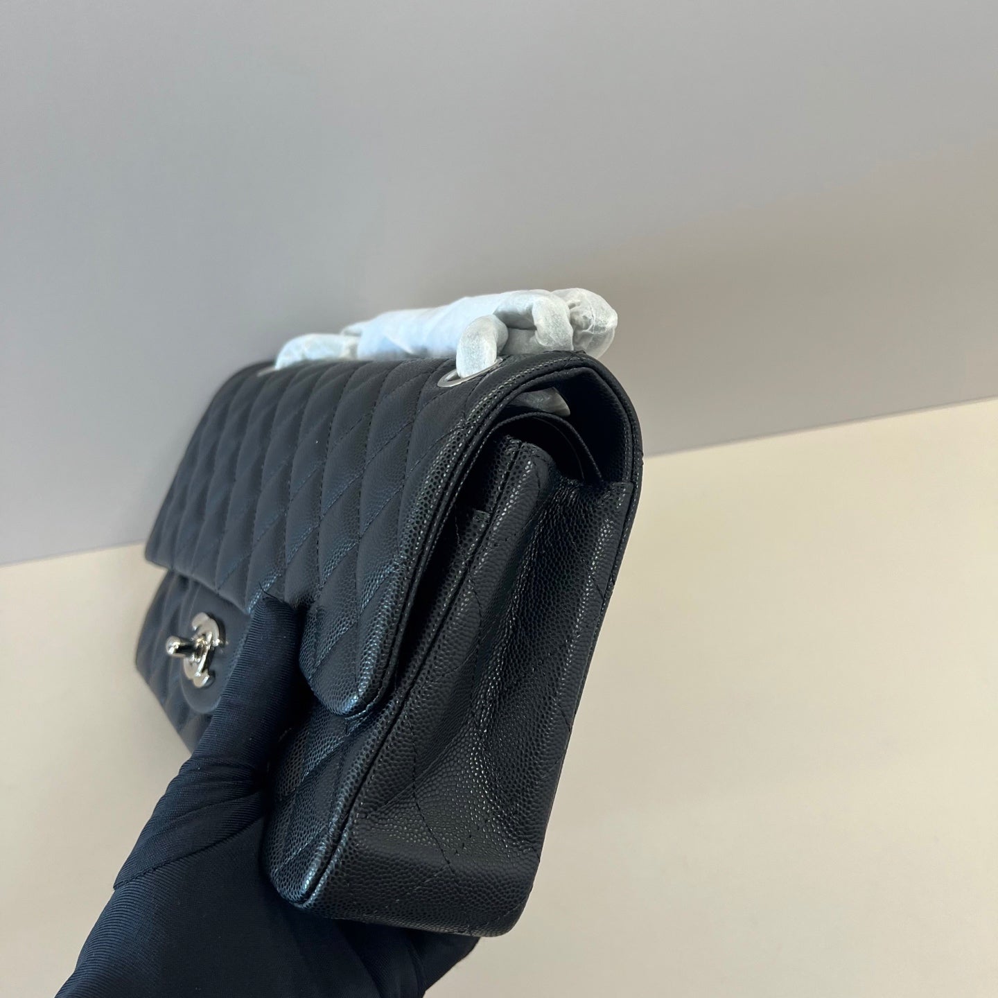 Caviar Leather Classic Double Flap Bag