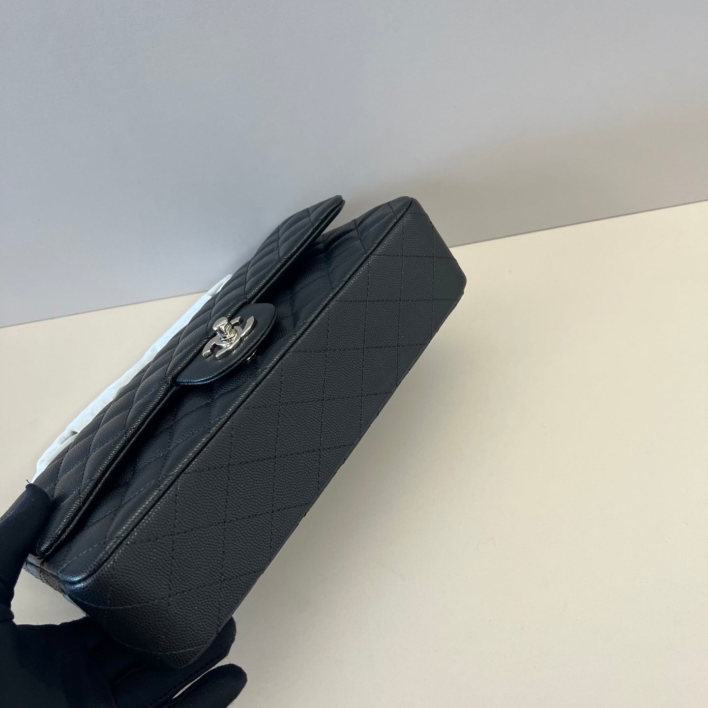 Caviar Leather Classic Double Flap Bag