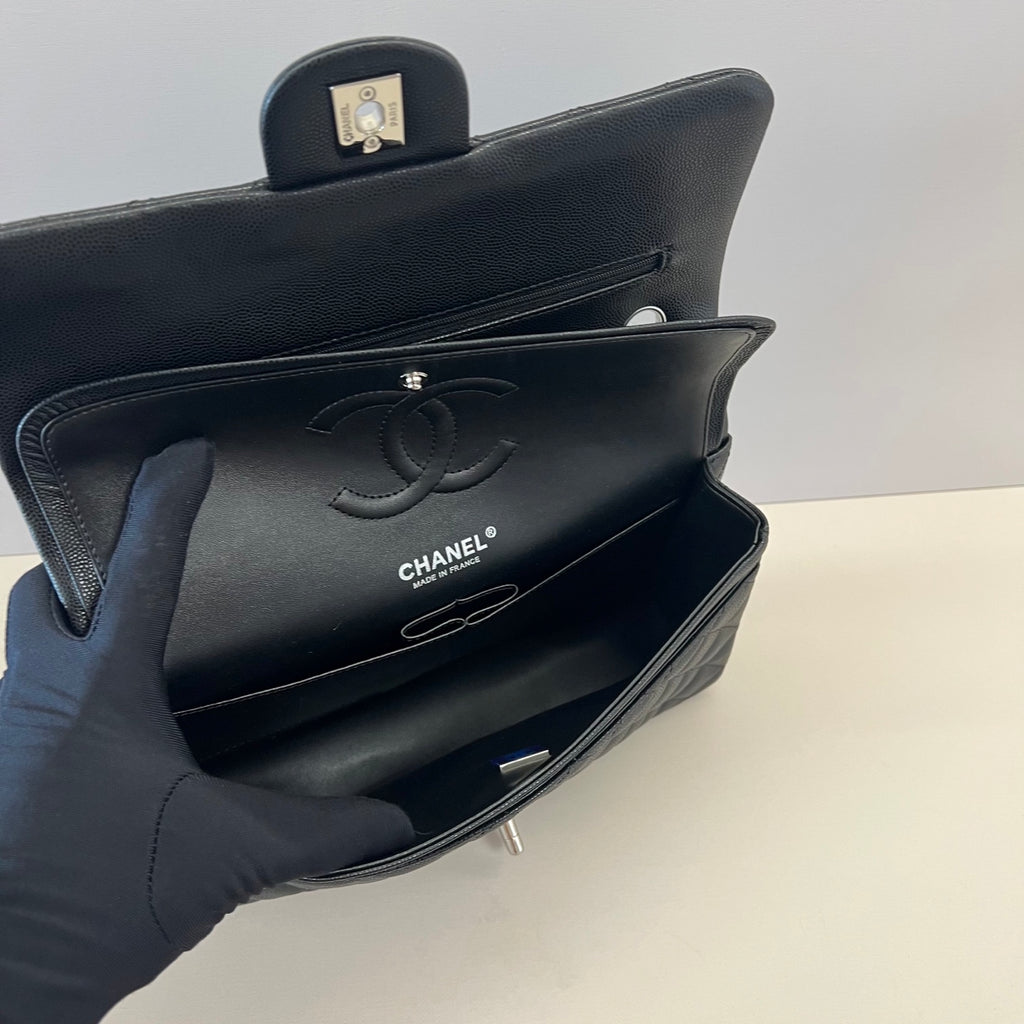 Caviar Leather Classic Double Flap Bag