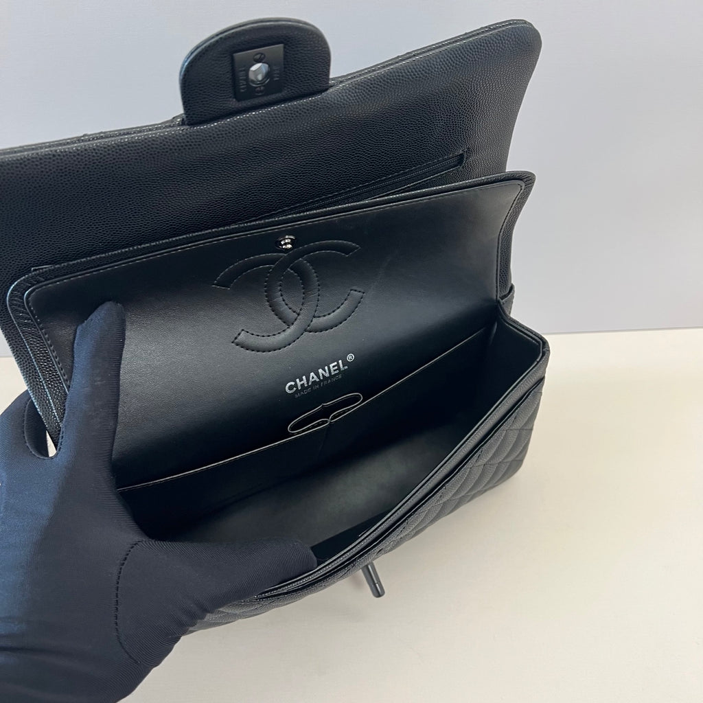 Caviar Leather Classic Double Flap Bag