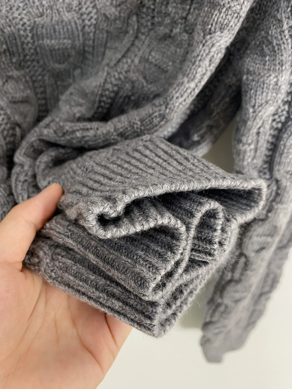 Embroidered Cable-Knit Wool Sweater