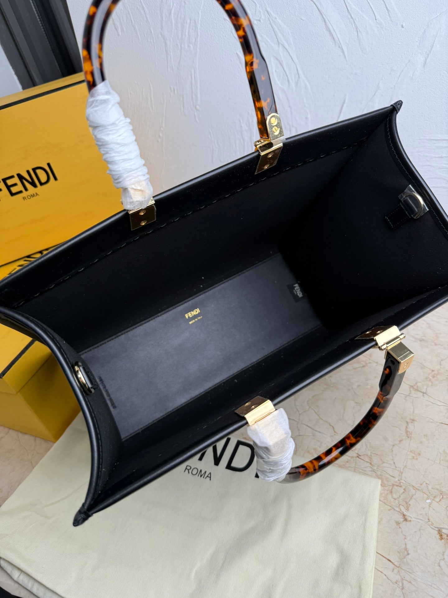 Sunshine Large Tote Bag – Calfskin Leather with Top Handles