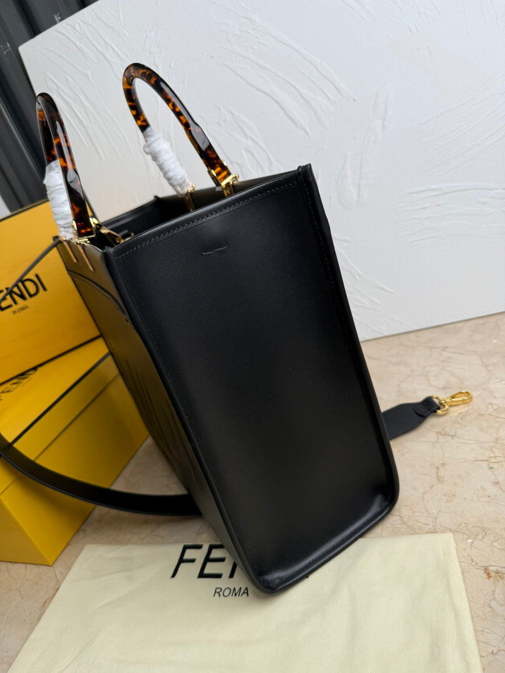 Sunshine Large Tote Bag – Calfskin Leather with Top Handles