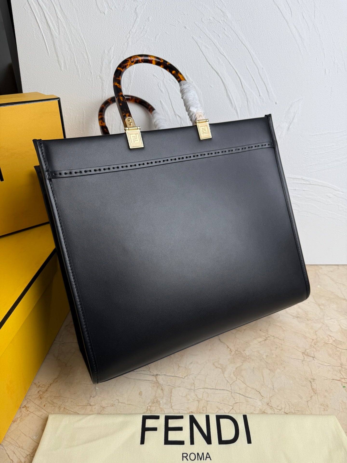 Sunshine Large Tote Bag – Calfskin Leather with Top Handles