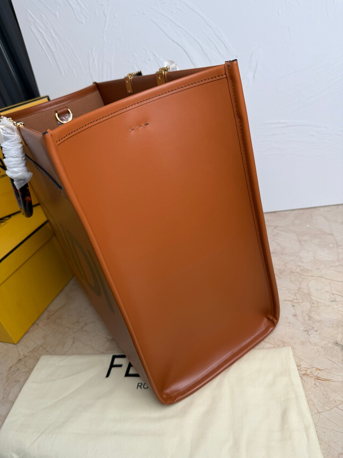 Sunshine Large Tote Bag – Calfskin Leather with Top Handles