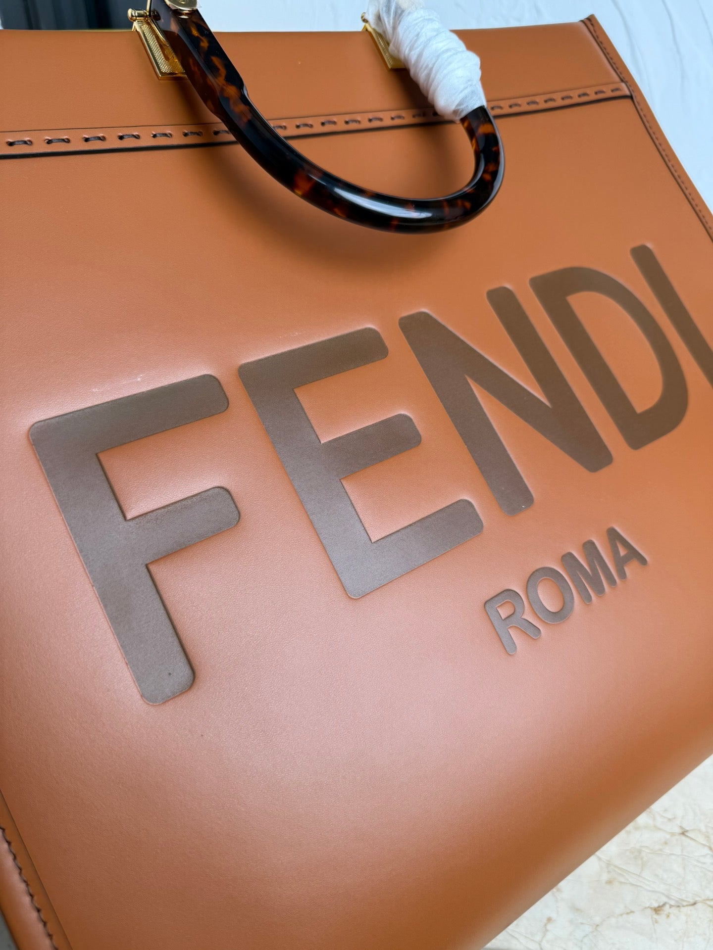 Sunshine Large Tote Bag – Calfskin Leather with Top Handles