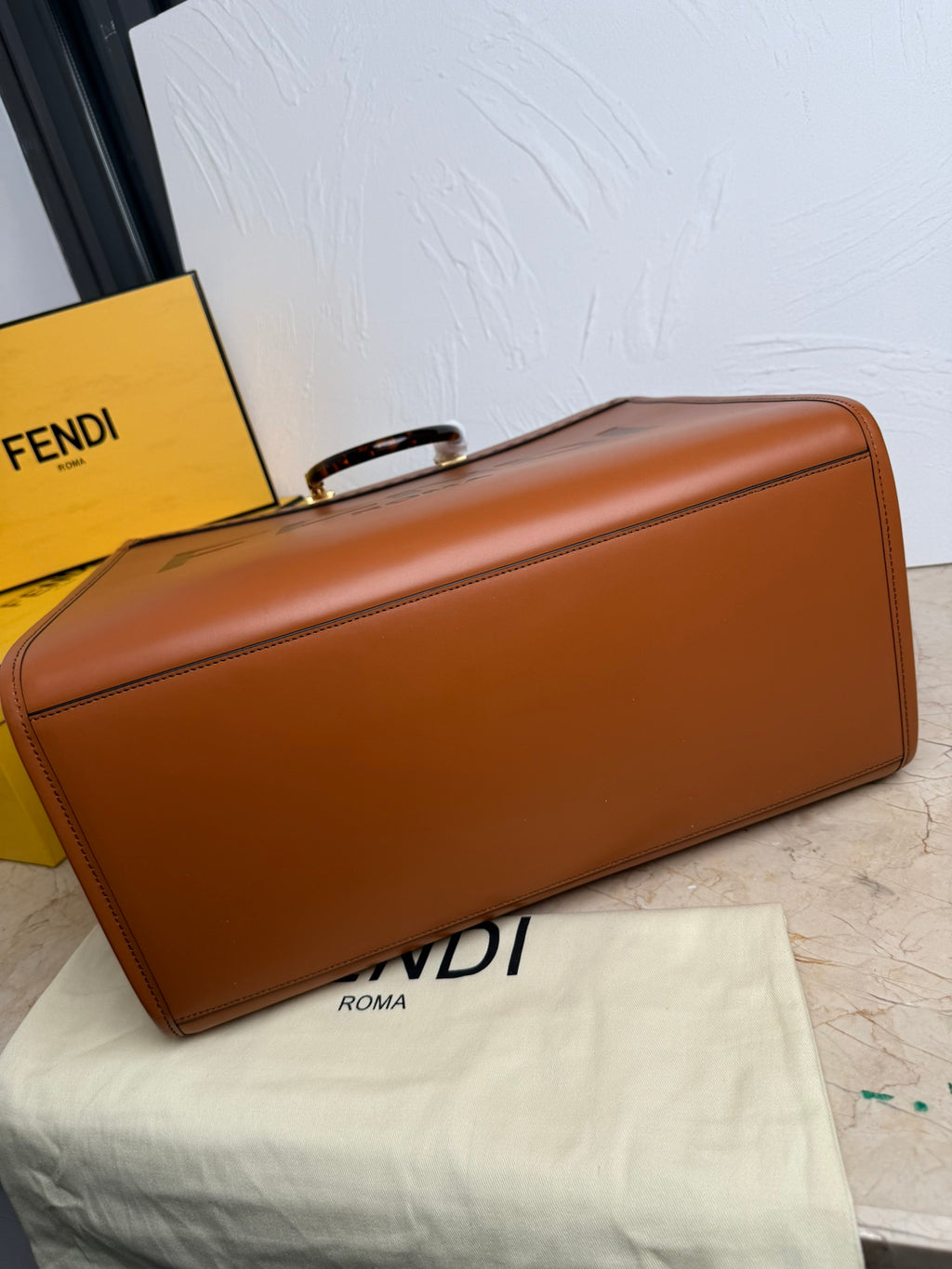 Sunshine Large Tote Bag – Calfskin Leather with Top Handles