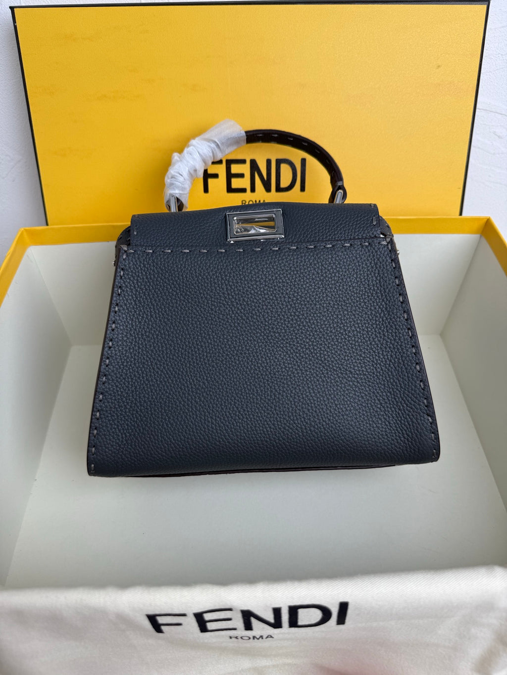 Peekaboo Mini Bag – Classic Calfskin with Top Handle